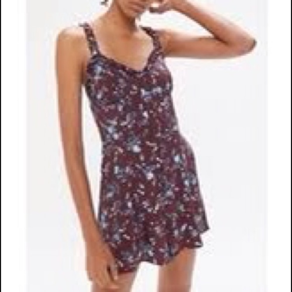 Urban outfitters Rio Tiered romper size medium
